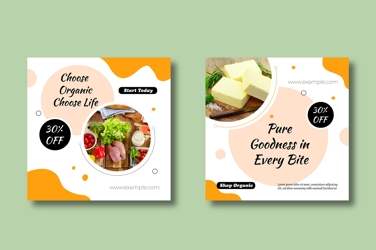 Food Promotion Social Media Template, a Social Media Template by MightyDesign (Photo 4 of 8)