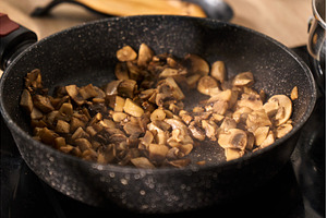 Mushrooms are being, cozy kitchen, a Food & Drink Photo by darksoul72