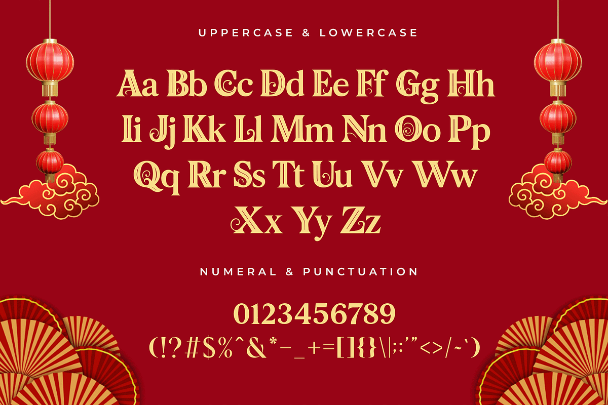 Golden Horse – Modern ChineseNewYear, a Handwritten Font by overlaytemplates (Photo 4 of 5)