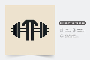 A minimalist logo design featuring a, a Graphic by Iftikhar Alam