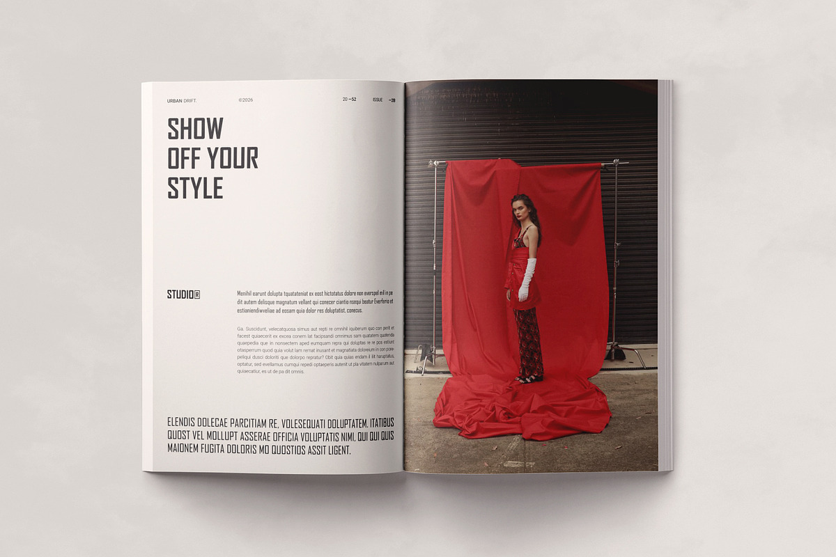 Modern Magazine Layout Template, a Magazine Template by ArtisanaAura (Photo 9 of 23)