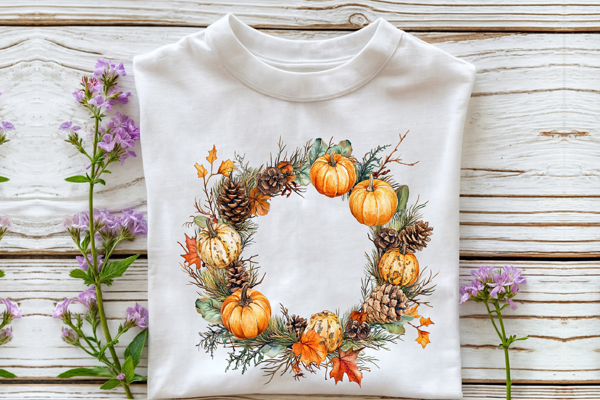 Watercolor Coastal Thanksgiving Clip, an Illustration by Rose Art (Photo 5 of 7)