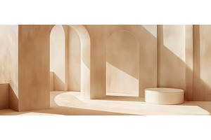 Minimalist Beige Interior with, an Architecture Photo by piter.goskov