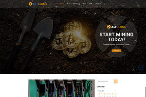 AltCoins Crypto WordPress Theme
