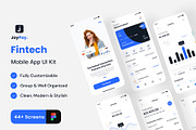 JoyPay - Fintech App UI Kit Design, an App Template by Zee UI (Thumbnail 1 of 4)