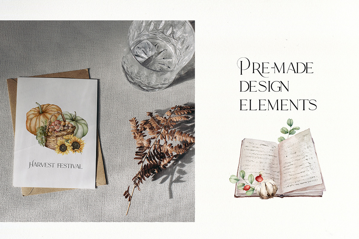 Autumn spirit Watercolor fall flower, a Decorative Illustration by Yuliya Derbisheva (Photo 2 of 11)
