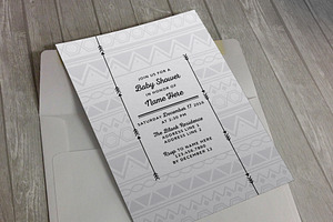 Tribal Baby Shower Invitation