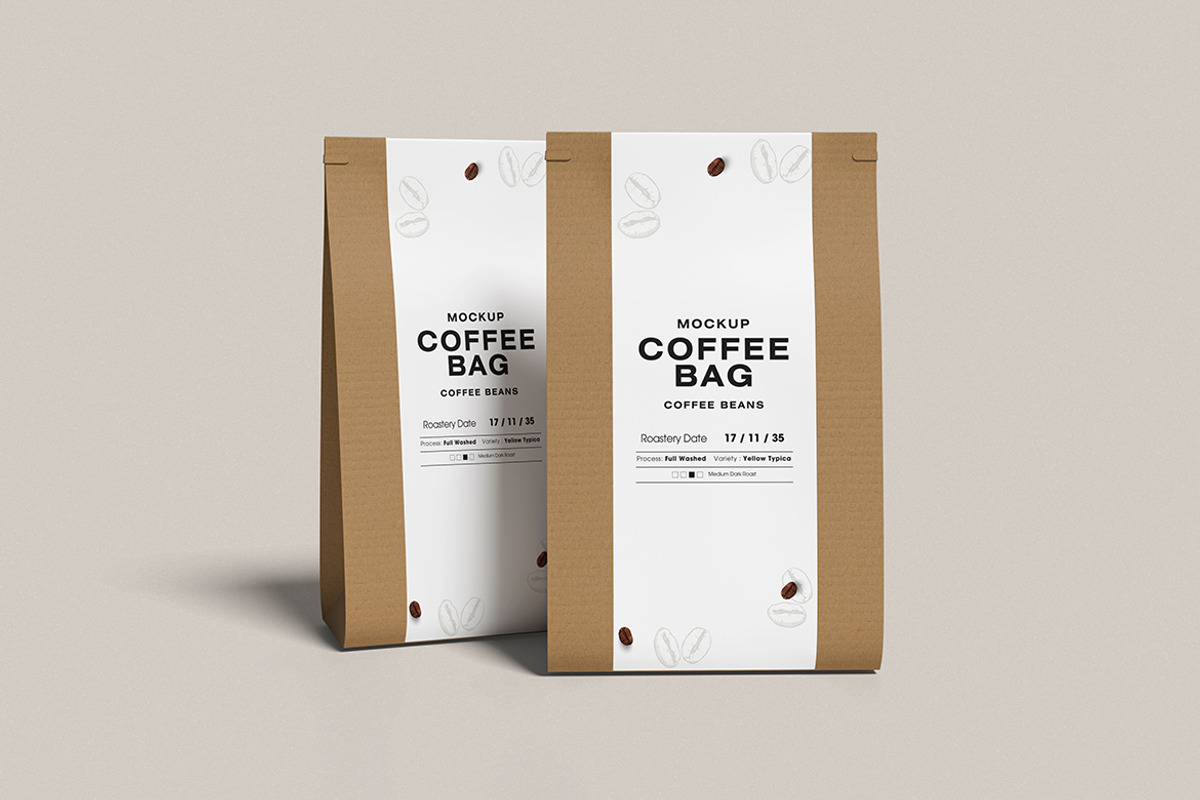 Coffee Bag Mockup, an Advertising Mockup by swsi-studio (Photo 4 of 5)
