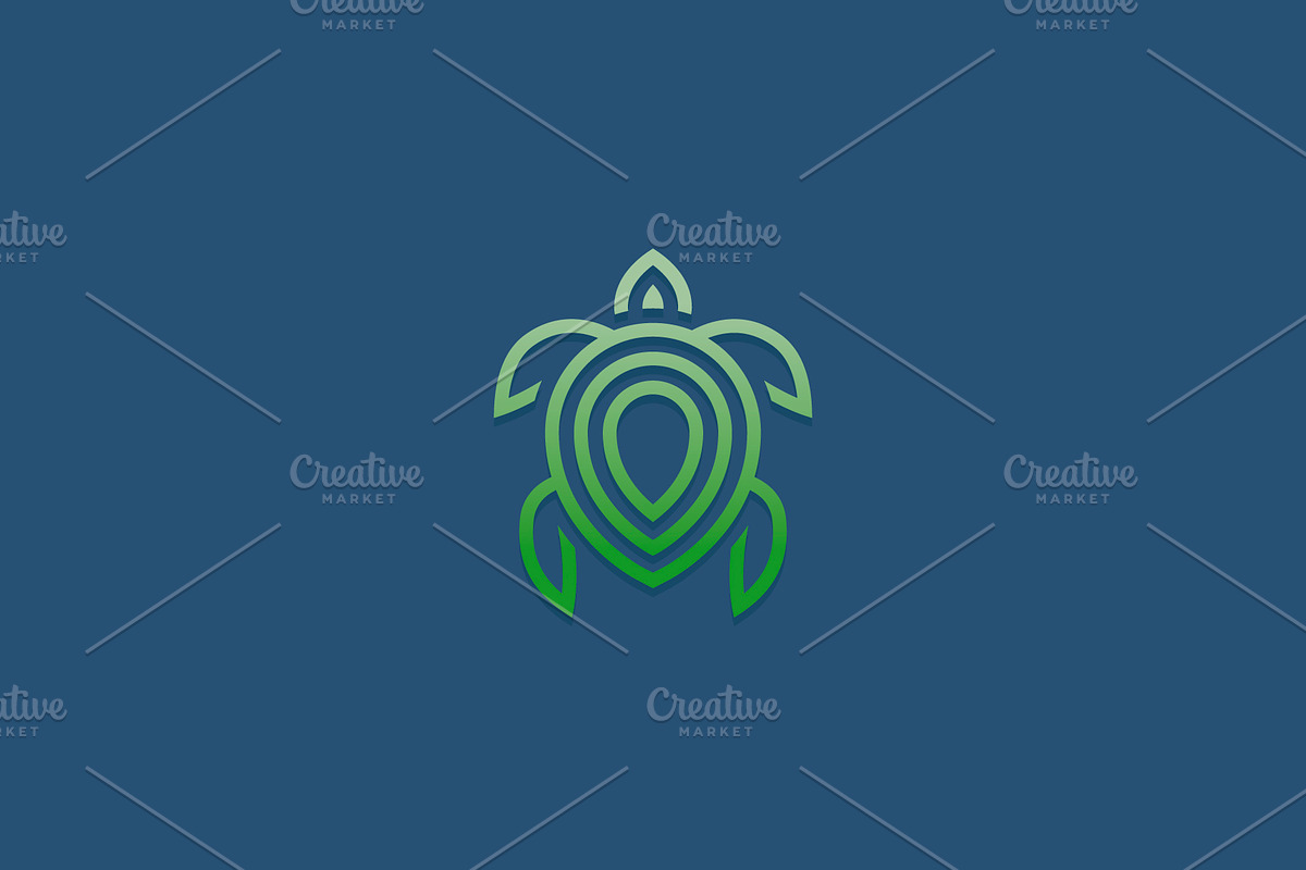 Turtle logo design., a Branding & Logo Template by lettett