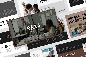 Raxa : Business Pitch Keynote, a Presentation Template by Punkl Camp