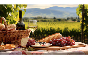 summer gourmet wine drink outdoor ai, a Food & Drink Photo by pikepicture