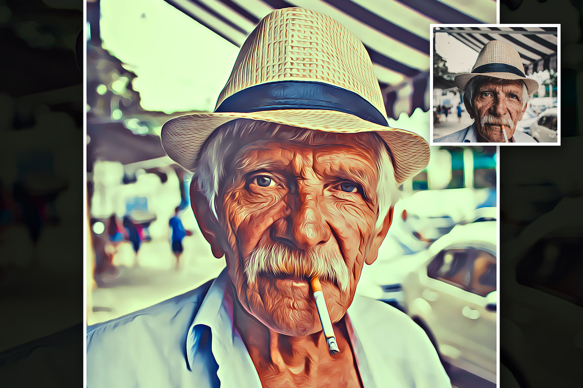 Real Life Oil Painting, an Action Add-On by U_Design (Photo 6 of 9)