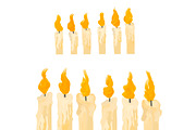 Set of hand drawn candles, an Illustration by Courtney Leigh creates (Thumbnail 3 of 3)