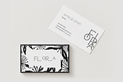 Floral Business Card Template Canva, a Business Card Template by LePosey Studio (Thumbnail 2 of 7)