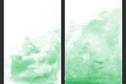 Green Ombre Watercolor Backgrounds, a Texture Graphic by M. by mprintly (Thumbnail 2 of 6)