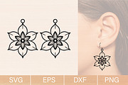 Wildflower Earrings SVG Bundle, an Object Graphic by jannatulpakhi (Thumbnail 2 of 6)