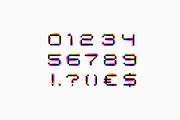 Neo Pixel pixel hologram glitch font, a Symbol Font by kaer_shop (Thumbnail 5 of 9)