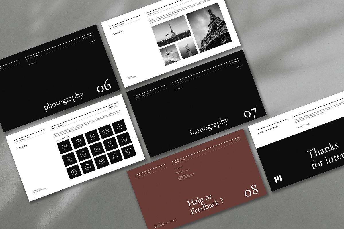 Minimal Brand Guidelines, a Presentation Template by Occy Design (Photo 8 of 9)