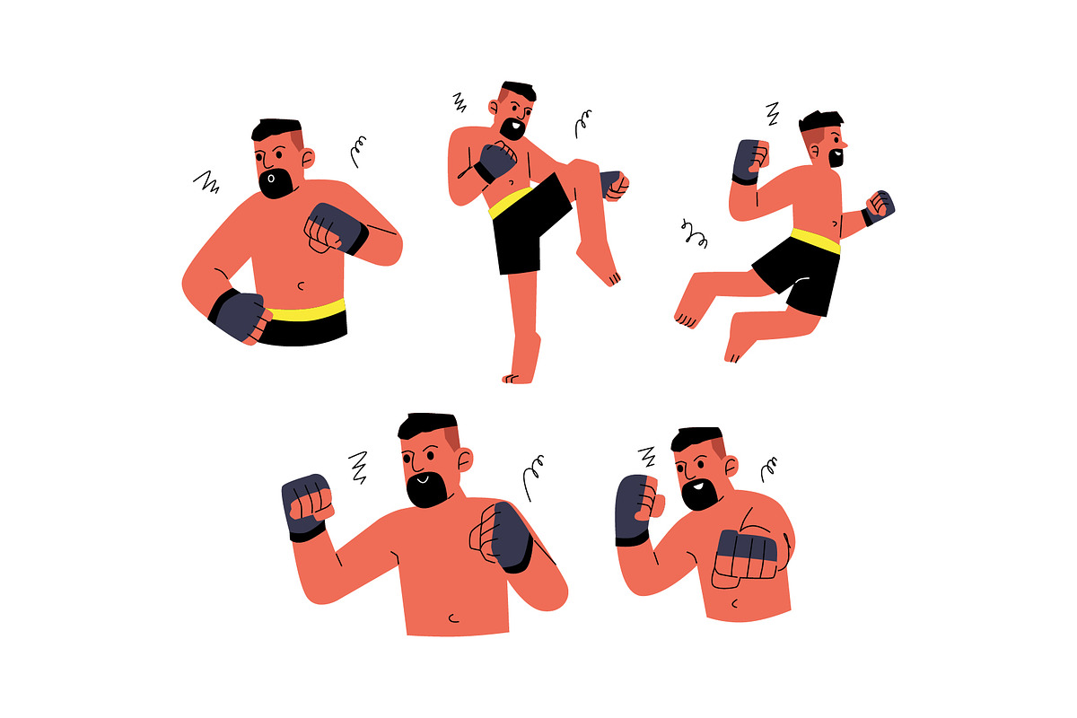 Character MMA Man Vol 1, a Sport Illustration by SLAB! Design (Photo 3 of 3)