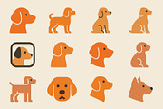 Dog Breed Icons Flat Design, a Branding & Logo Template by Vectorium Studio (Thumbnail 1 of 13)