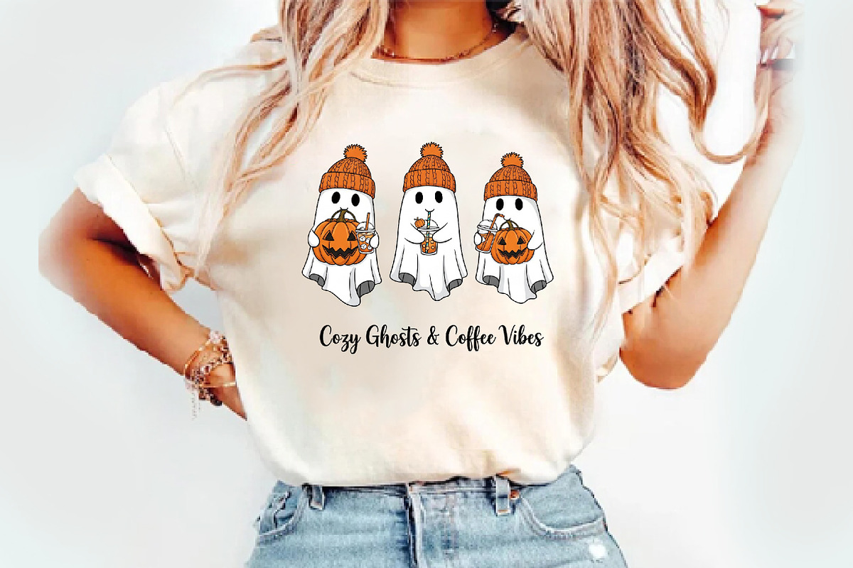 Ghost Coffee PNG, an Illustration by Watercolor design (Photo 2 of 3)