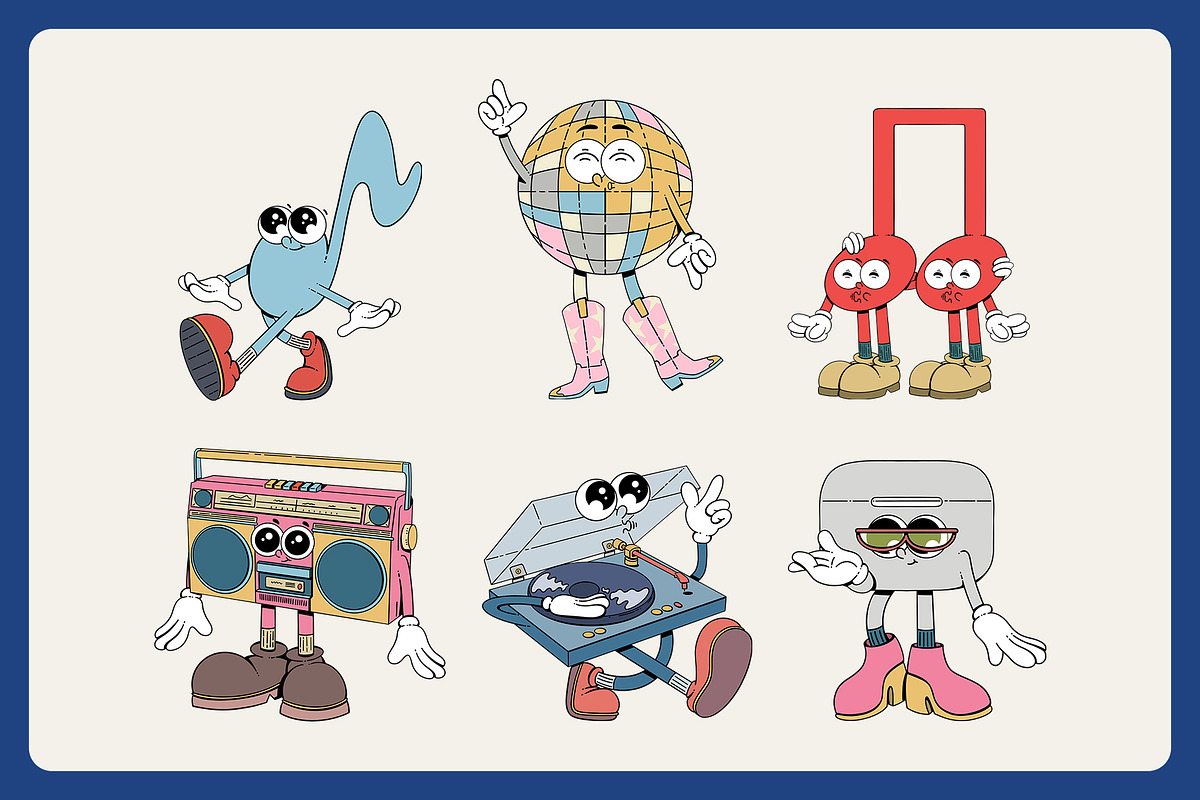 Musical Party - Character Collection, an Illustration by Alina Sh (Photo 3 of 9)