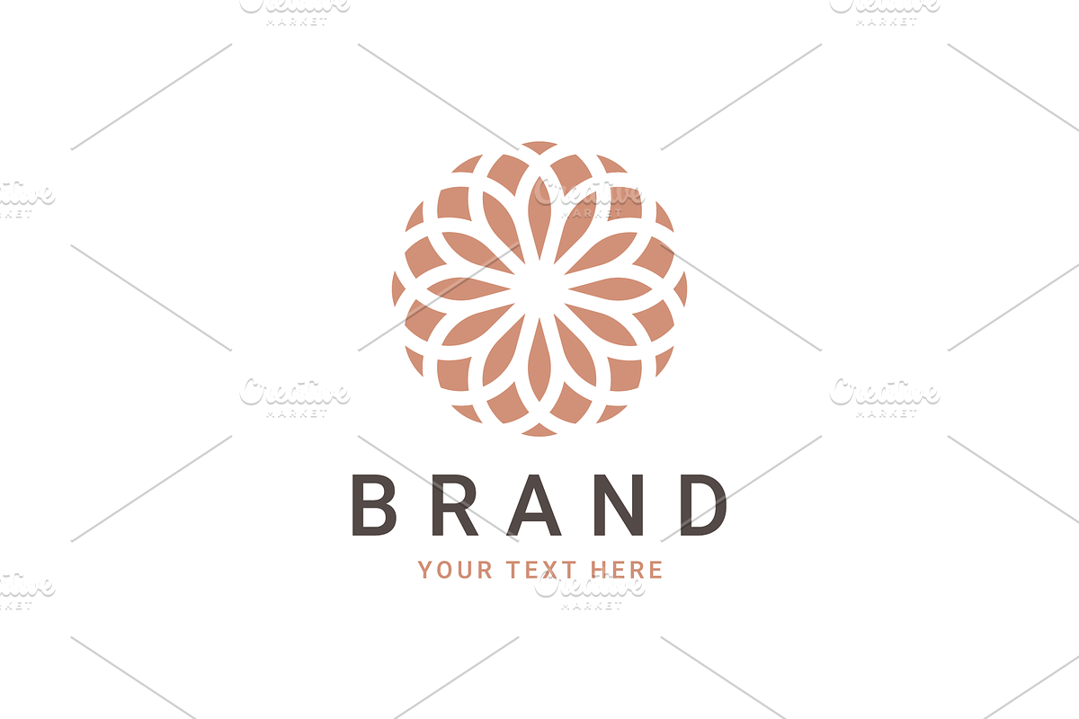3x Geometric Flowers Logos, a Branding & Logo Template by Soufone (Photo 2 of 3)
