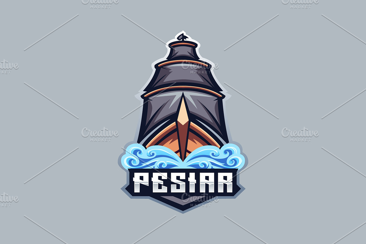 Ship Mascot Esport Logo, a Branding & Logo Template by prps.std (Photo 2 of 3)