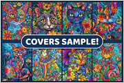 200 Flower Cat Coloring Pages, an Animal Illustration by BrightMart (Thumbnail 2 of 3)