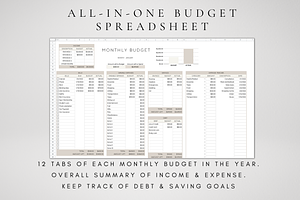 MEGA Budget Spreadsheet Bundle