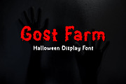 Gost Farm - Halloween Font, a Sans Serif Font by Mightyfire (Thumbnail 1 of 3)