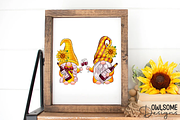 Sunflower Gnomes Wine Sublimation, a Graphic by Owlsome.Designs (Thumbnail 3 of 5)