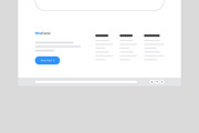 Wireframe Landing Page Template, a Landing Page Template by ContestDesign (Thumbnail 7 of 7)