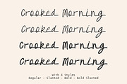 Crooked Morning Cozy Handwritten, a Handwritten Font by Littlehand (Thumbnail 4 of 9)