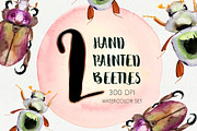 Hand-Painted Beetles, a Graphic by Brianna Perdue (Thumbnail 1 of 2)