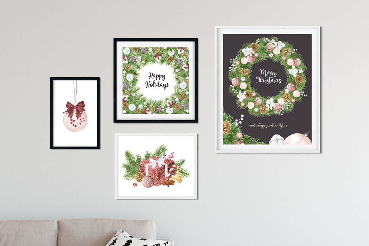 Christmas Creator Pack Watercolor, a Decorative Illustration by NataliVA (Photo 12 of 13)