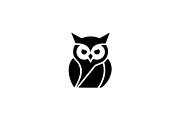 Owl Vector Outline, an Animal Illustration by Vectorium Studio (Thumbnail 1 of 4)