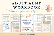 ADHD Adult Workbook and Planner, a Print Template by CounsellorCronan (Thumbnail 1 of 7)