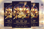 Happy New Year Flyer Template, a Flyer Template by InTheSky15 (Thumbnail 4 of 4)
