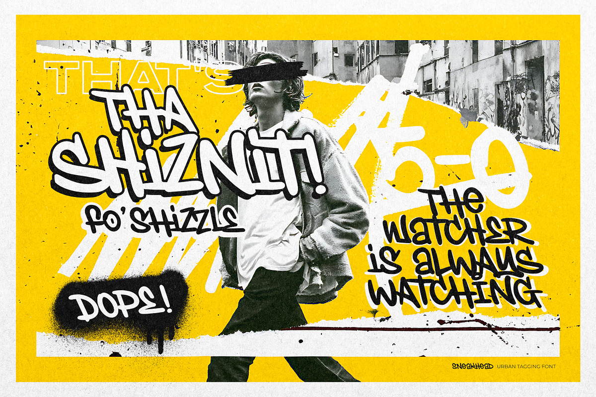 Sneakhead - Urban Tagging Font, a Symbol Font by ikiiko (Photo 2 of 7)