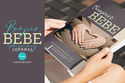 BONJOUR BEBE Pregnancy Journal, a Brochure Template by Typography Prime (Thumbnail 1 of 15)