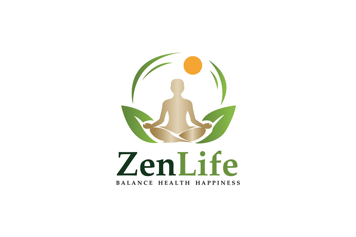 ZenLife Wellness Logo Template, a Branding & Logo Template by SANB (Photo 1 of 3)