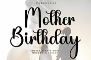 Mother Birthday, a Handwritten Font by FreshTypeINK (Thumbnail 1 of 8)