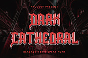 DarkCathedral - Blackletter Display, a Blackletter Font by AQR Studio (Thumbnail 1 of 9)
