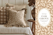 Oak & Acorn Autumn Patterns - Tan, a Pattern Graphic by Eclectic Anthology (Thumbnail 6 of 13)