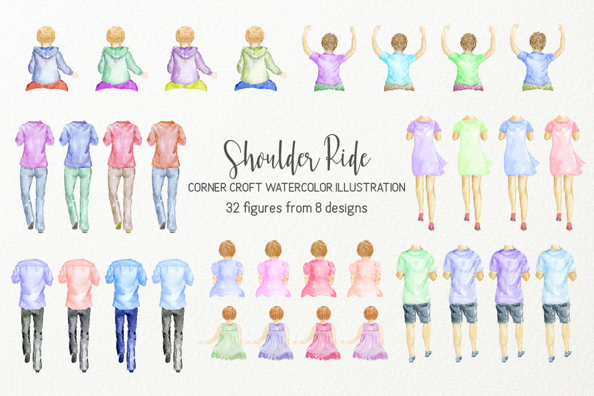 Shoulder Ride Illustration, a Person Illustration by Corner Croft