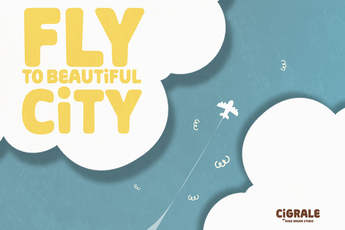 Cigrale - Rounded Playful Font, a Sans Serif Font by Huge Dream Studio (Photo 4 of 11)