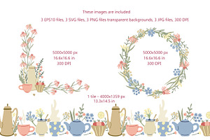 Herbal Tea Clipart And Patterns