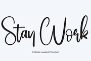 Stay Work | Script Font, a Script Font by Scratchones (Thumbnail 1 of 8)
