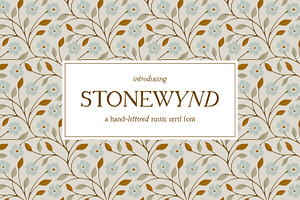 Stonewynd Rustic Serif Font, a Font by Eclectic Anthology